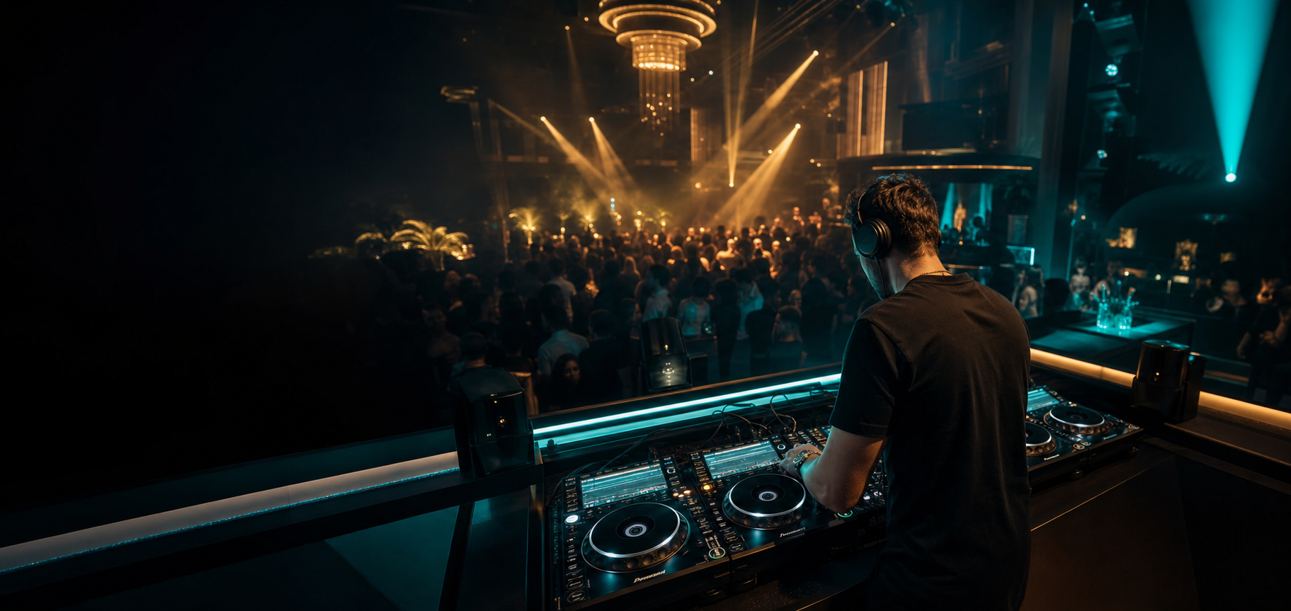 Professionele DJ op een luxe evenement